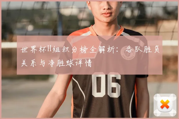 世界杯H组积分榜全解析：各队胜负关系与净胜球详情